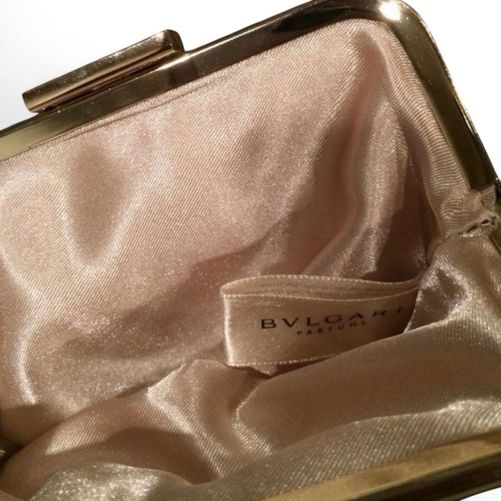 BVLGARI Parfums VTG 2000s White Silver Mini Clutch Bag [Authentic] — One Sizs - Picture 2 of 4